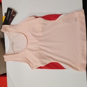 FILA nwt pink running tank with actisystem that keeps you cool size small